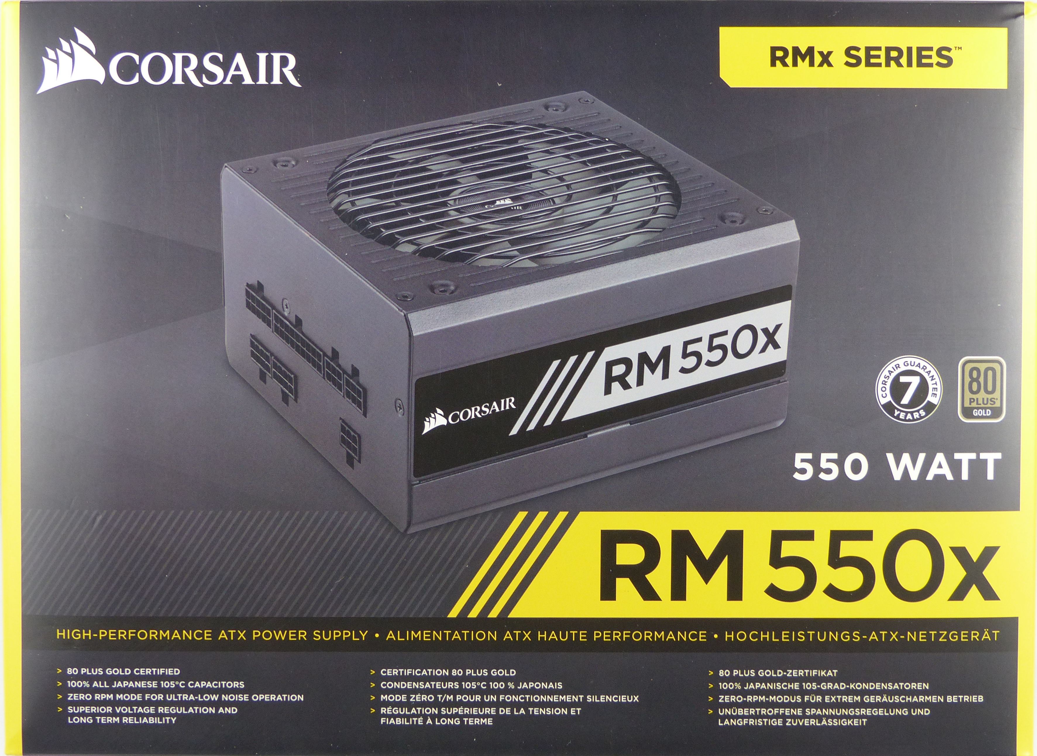 Boite d'alimentation Corsair RM550x / 80PLUS Gold / 550W / Modulaire