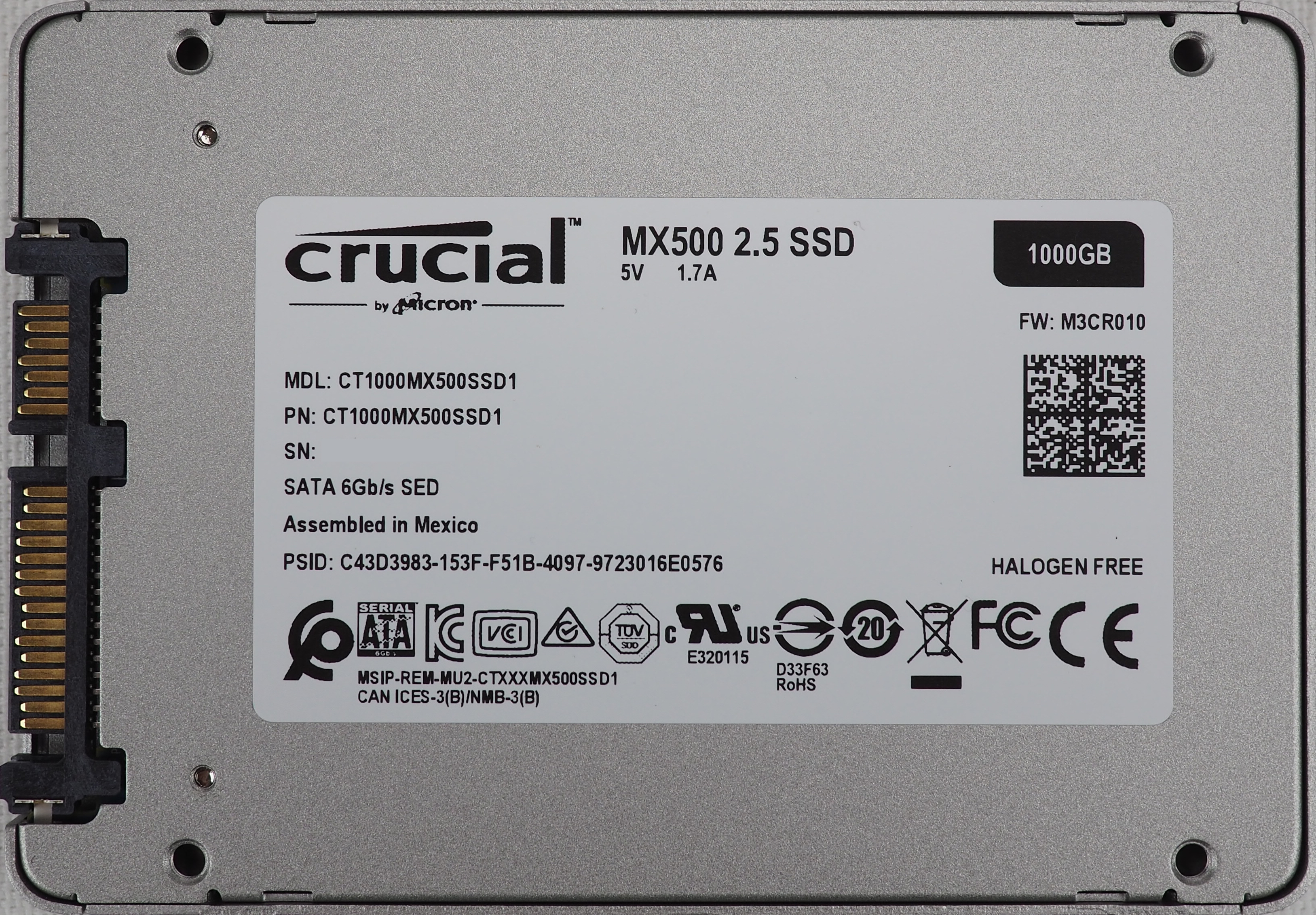 Test] Crucial MX500 1To - Conseil Config