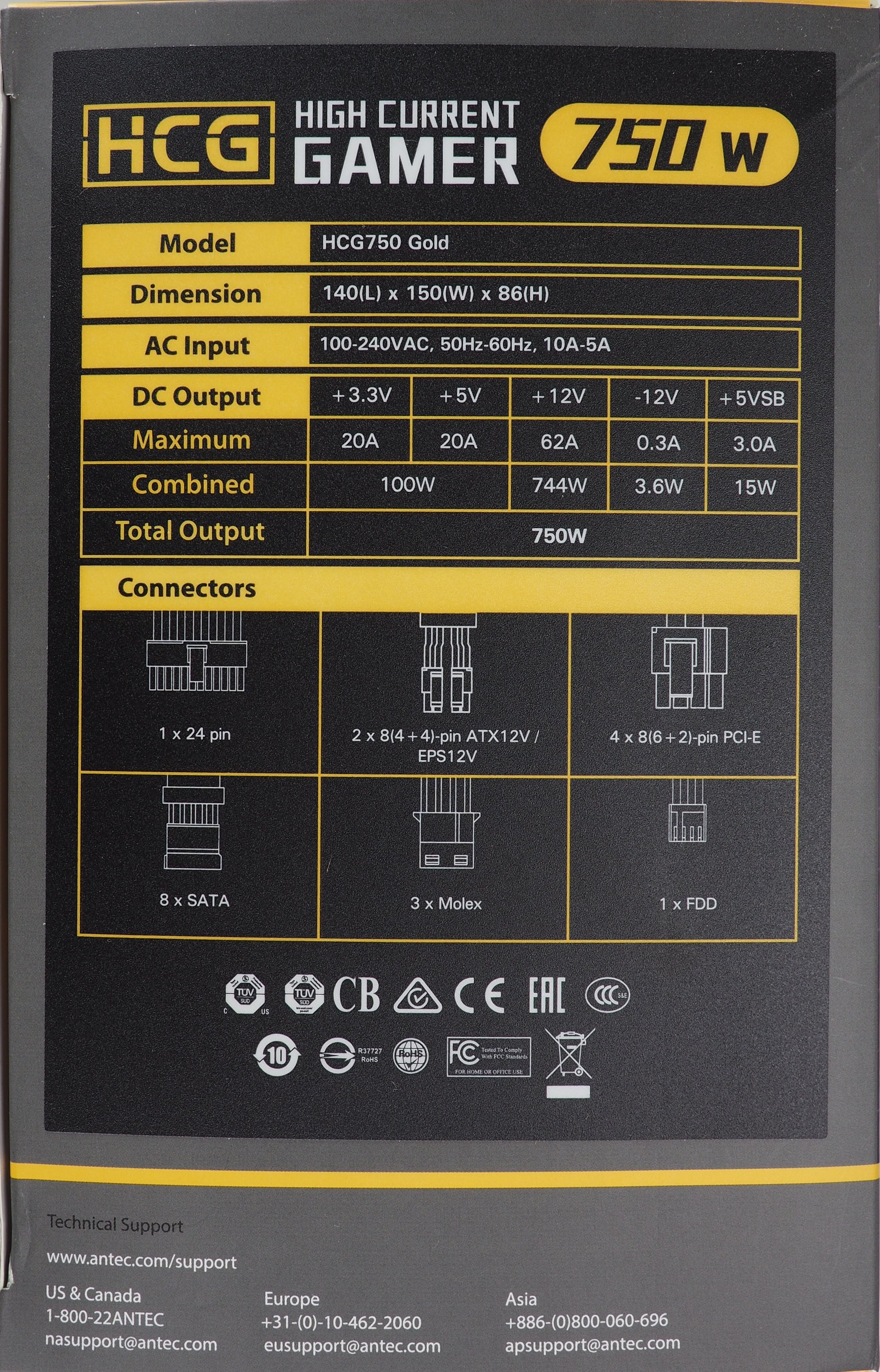 Test Antec Hcg Gold 750 Conseil Config