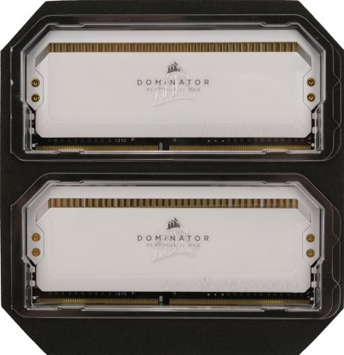 Boite Corsair Dominator Platinum RGB White 3200 MHz