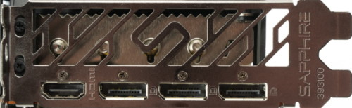 Présentation Sapphire Radeon RX 6800 XT Nitro+ connectique arrière