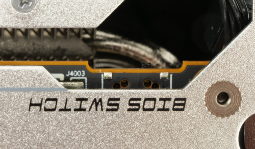 Sapphire Radeon RX 6700 XT Nitro+ BIOS SWitch